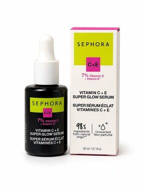 Sephora Vitamin C + E Super Glow Serum 7% | Original Formula Brown Bottle | NIB